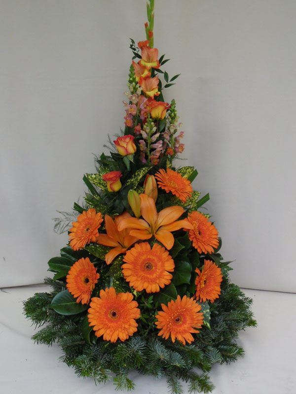 Koszorú - Narancs vegyes dekor